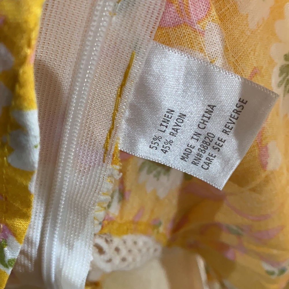 RACHEL ZOE Floral Print Plunge Neckline Blouse Size Small - Picture 10 of 11